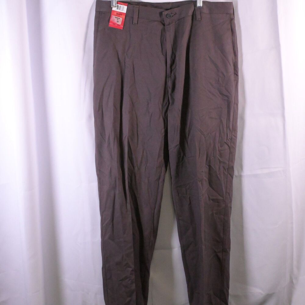 NWT‎ Lee Brown Stain Resistant Khaki Pants Men's 36x32
